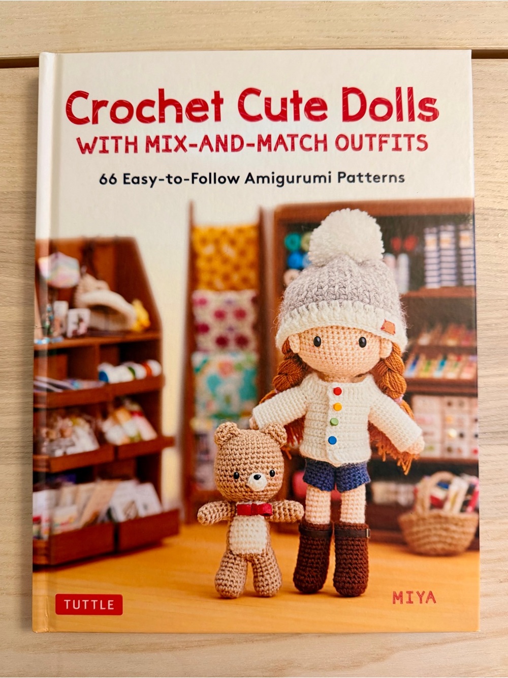 Cute crochet dolls with mix-and-match outfits by Miya